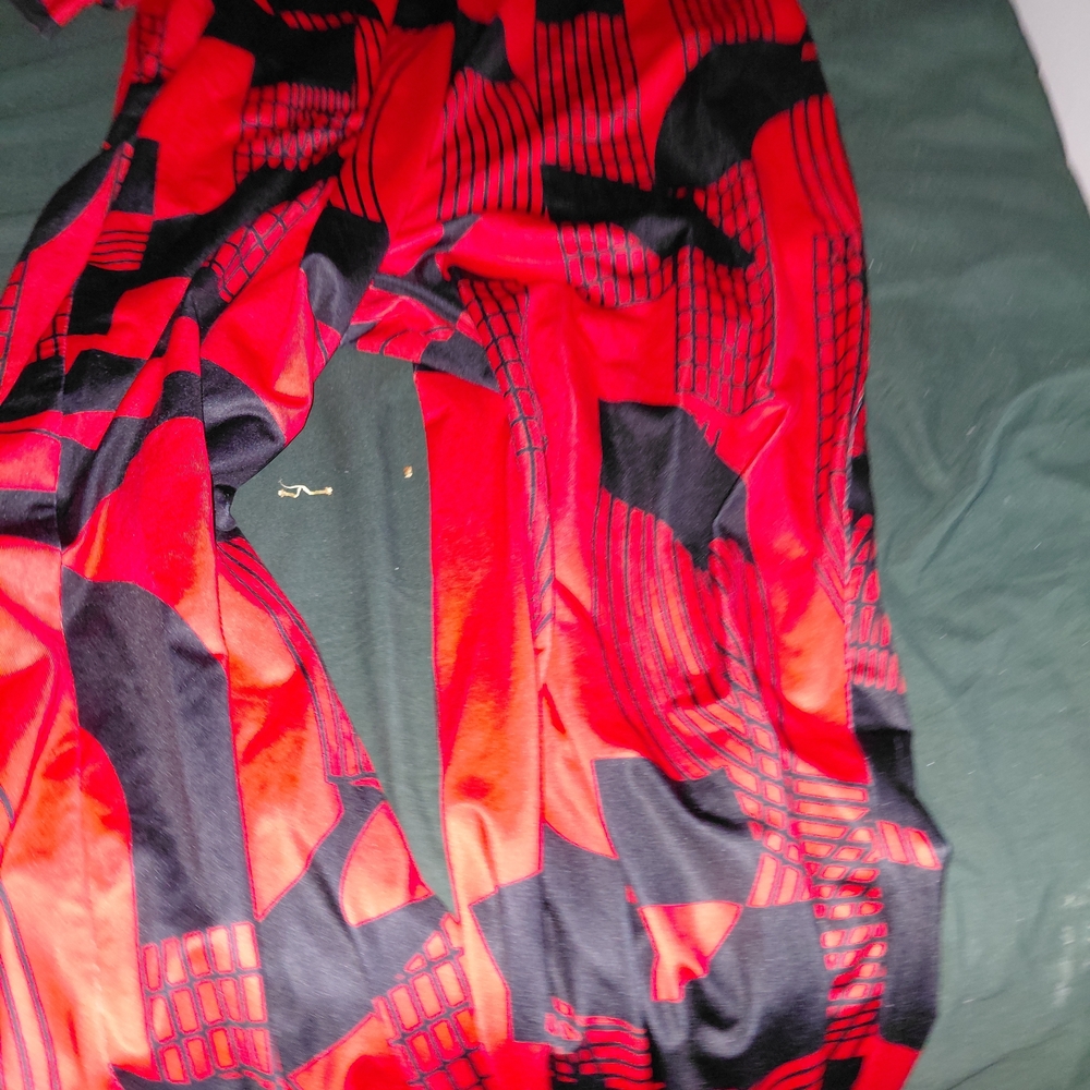 Stylish Red and Black Jumpsuit